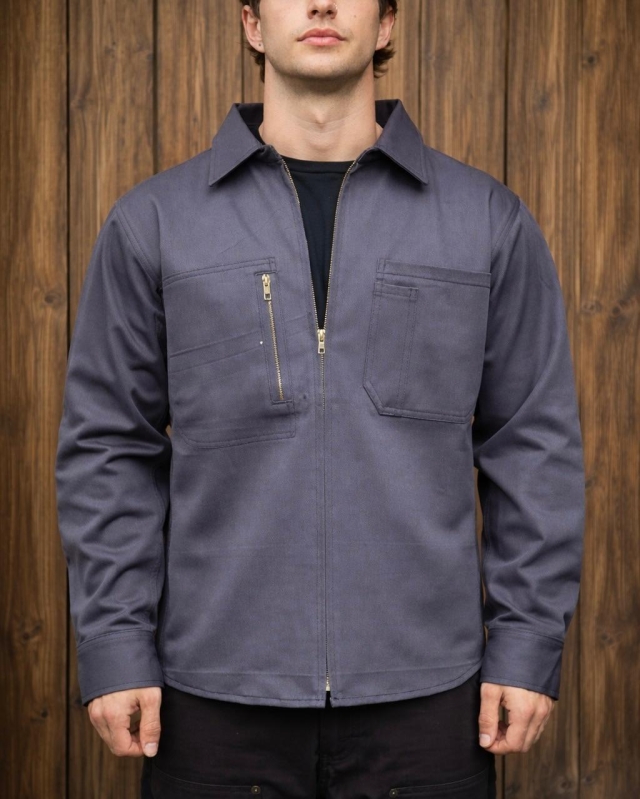 Camisa Gabardina Gris