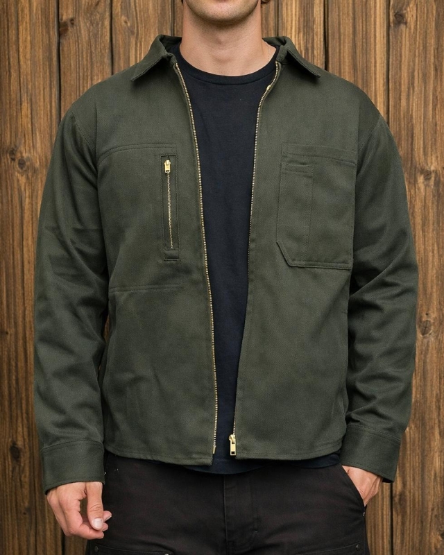 Camisa Gabardina Verde