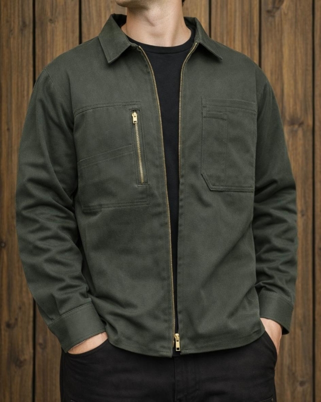 Camisa Gabardina Verde