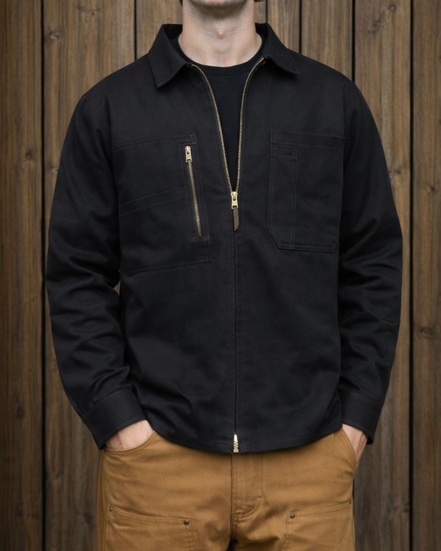 Camisa Gabardina Negra